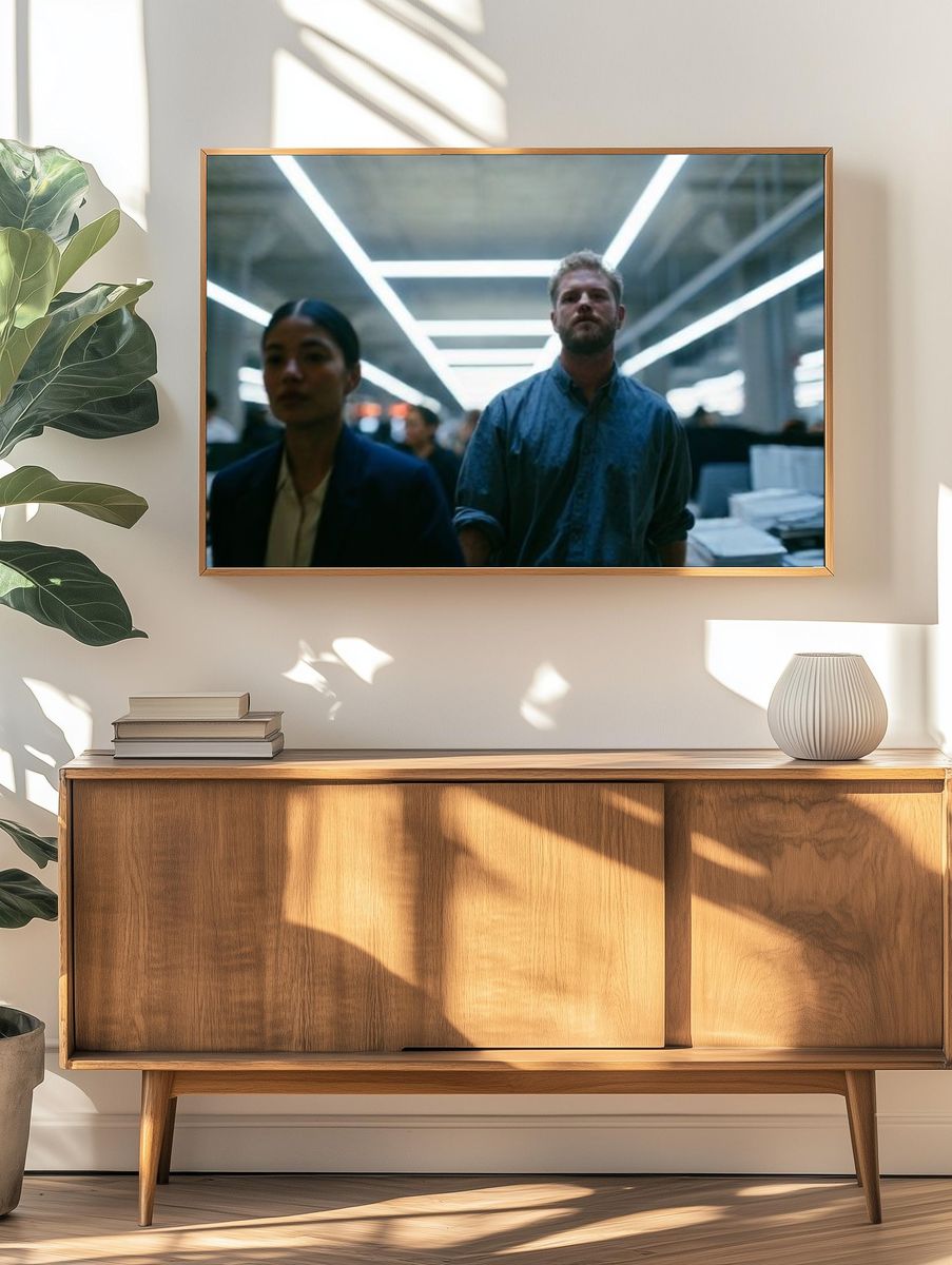 Office Corridor Cinematic Photography Poster. — room view 3