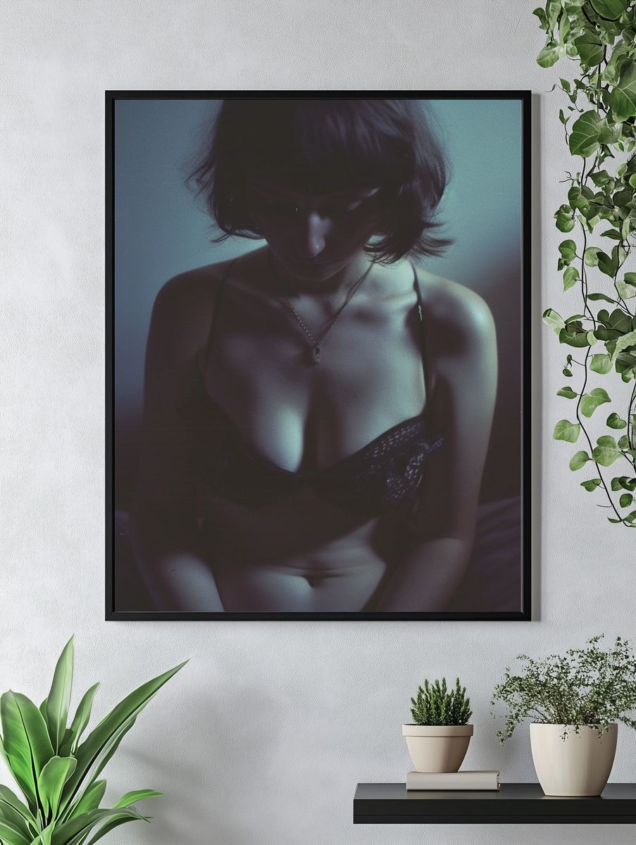 Moody Portrait Photography Poster. — room view 4