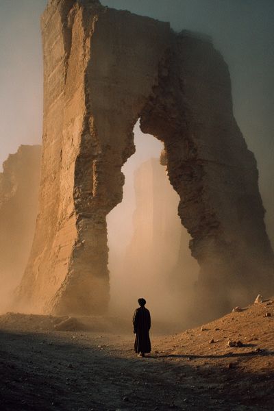 Desert Monolith Photography Poster. poster print