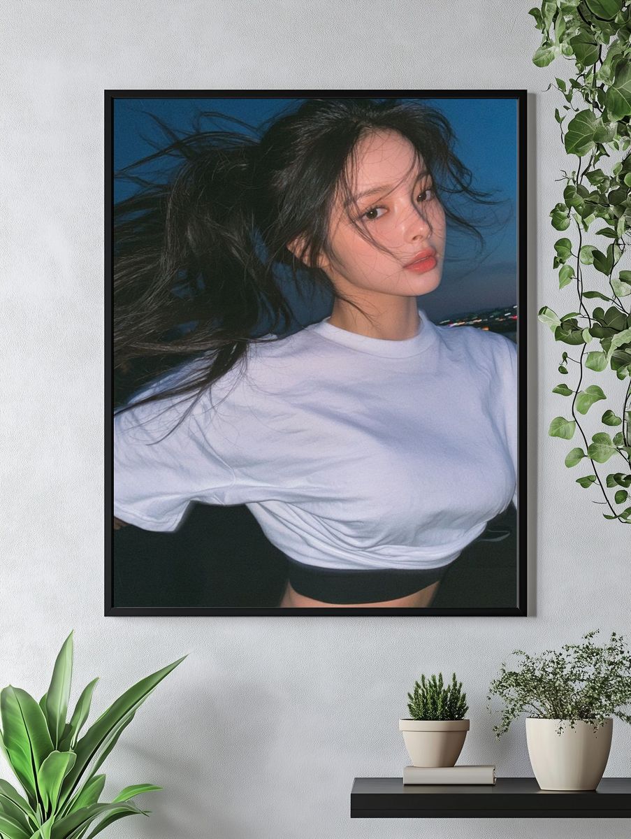 Windblown Portrait Photography Poster. — room view 4