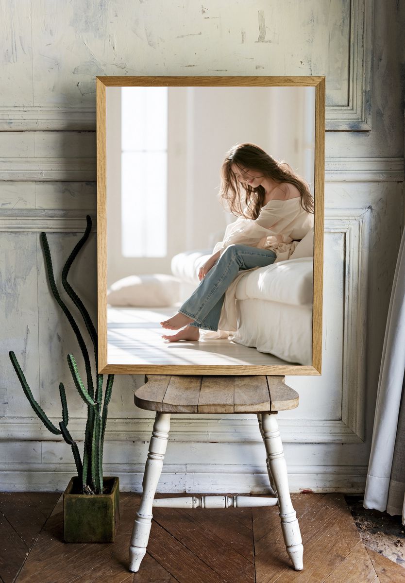 Soft Morning Portrait Print. — room view 1