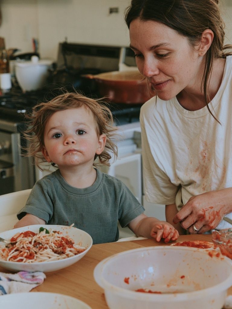 Family Kitchen Moment Photography Poster. poster — photography art