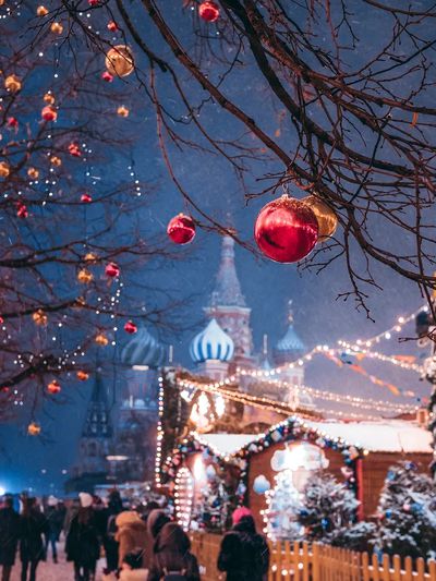 Winter Market in Moscow Photography Poster. poster