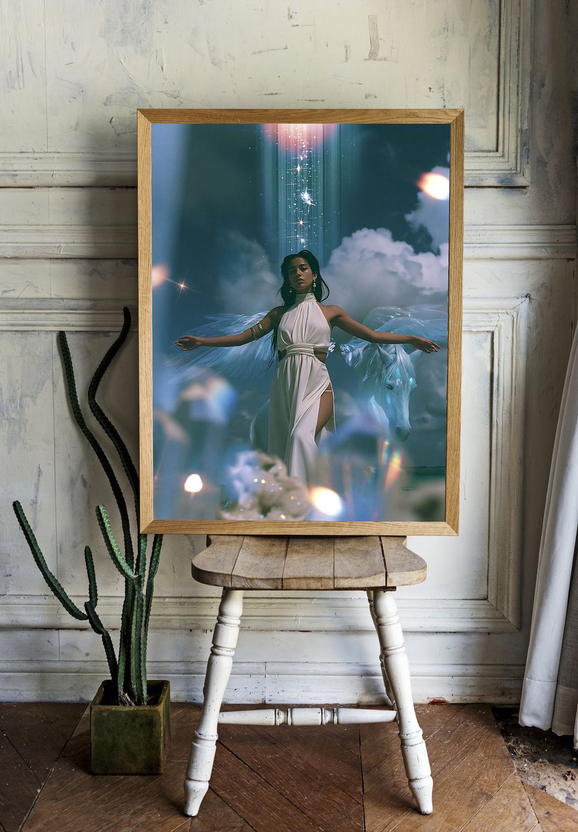 Celestial Dream Portrait Print. — room view 1