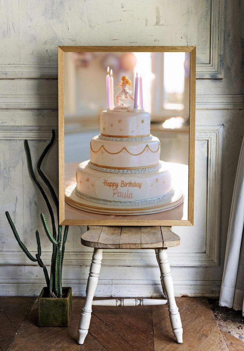 Birthday Cake Celebration Photography Poster. — room view 1