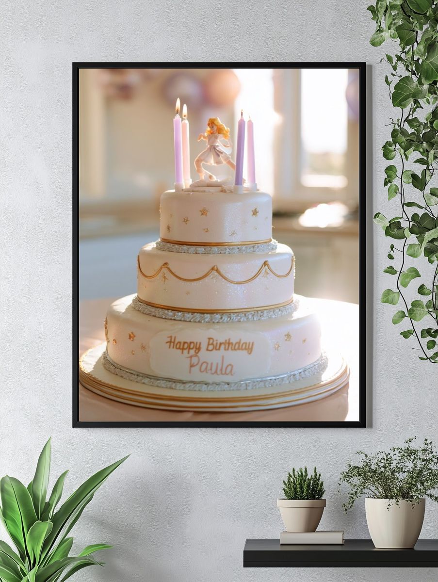 Birthday Cake Celebration Photography Poster. — room view 4