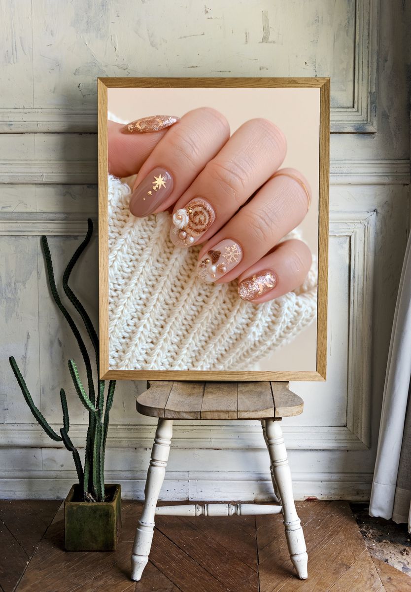 Winter Nail Art Photography Poster. — room view 1