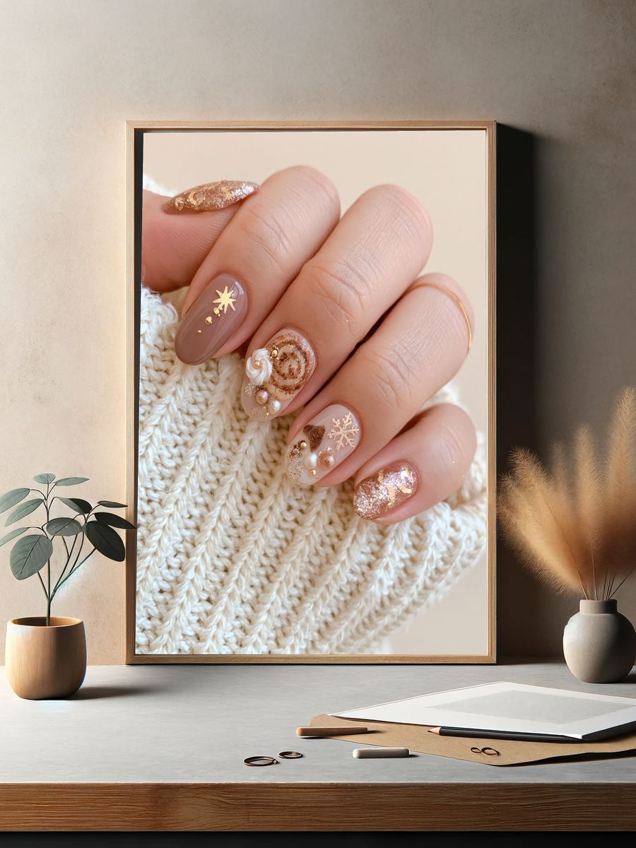 Winter Nail Art Photography Poster. — room view 2