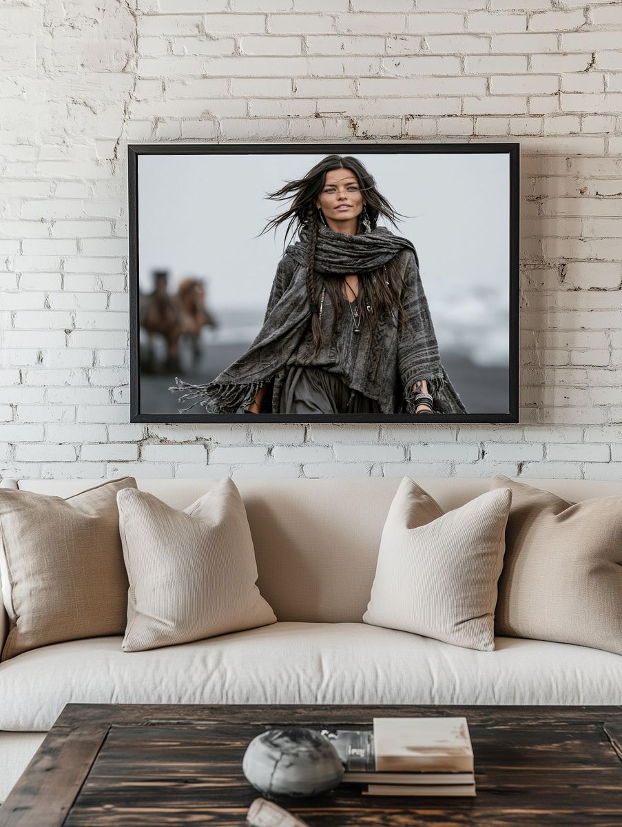 Boho Portrait Photography Poster. room preview