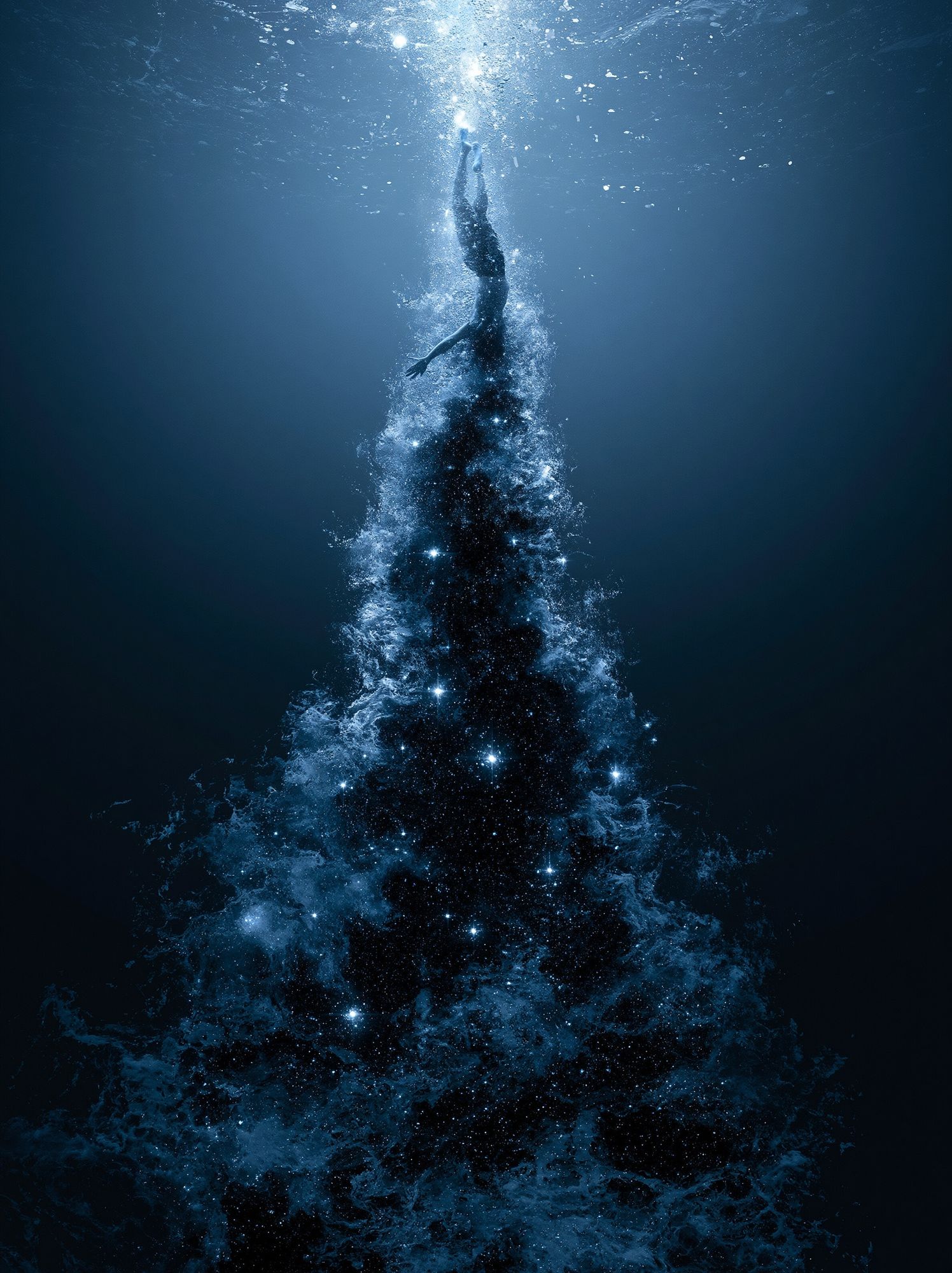 Underwater Ascension Photography Poster. poster — photography art