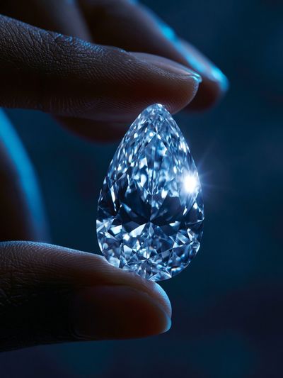 Diamond Close-Up Photography Poster. poster