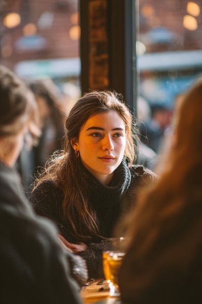 Café Portrait Photography Poster.