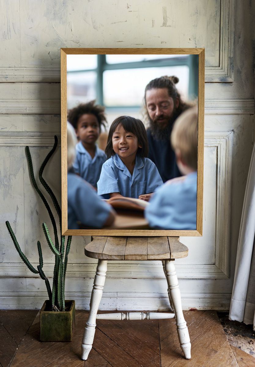 Classroom Children Photography Poster. room preview