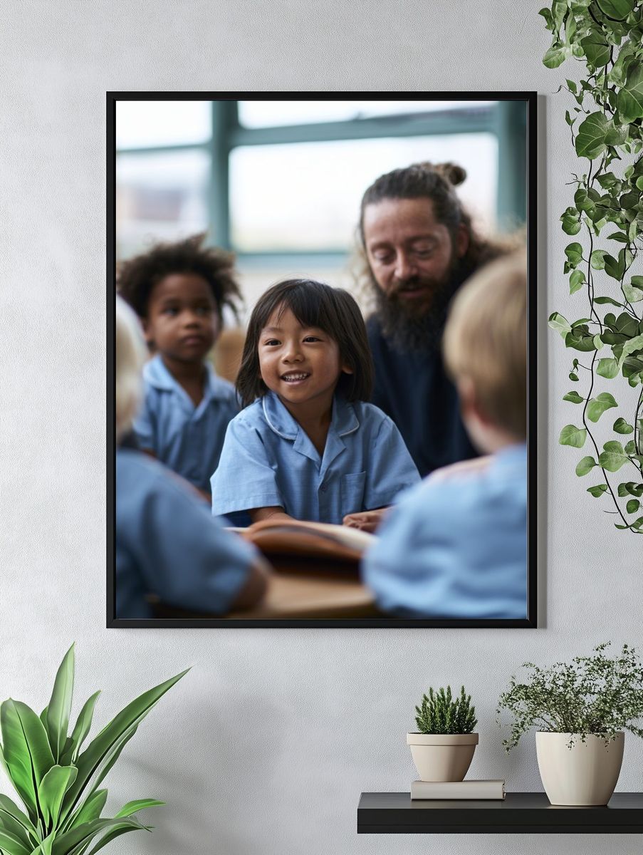 Classroom Children Photography Poster. — room view 4