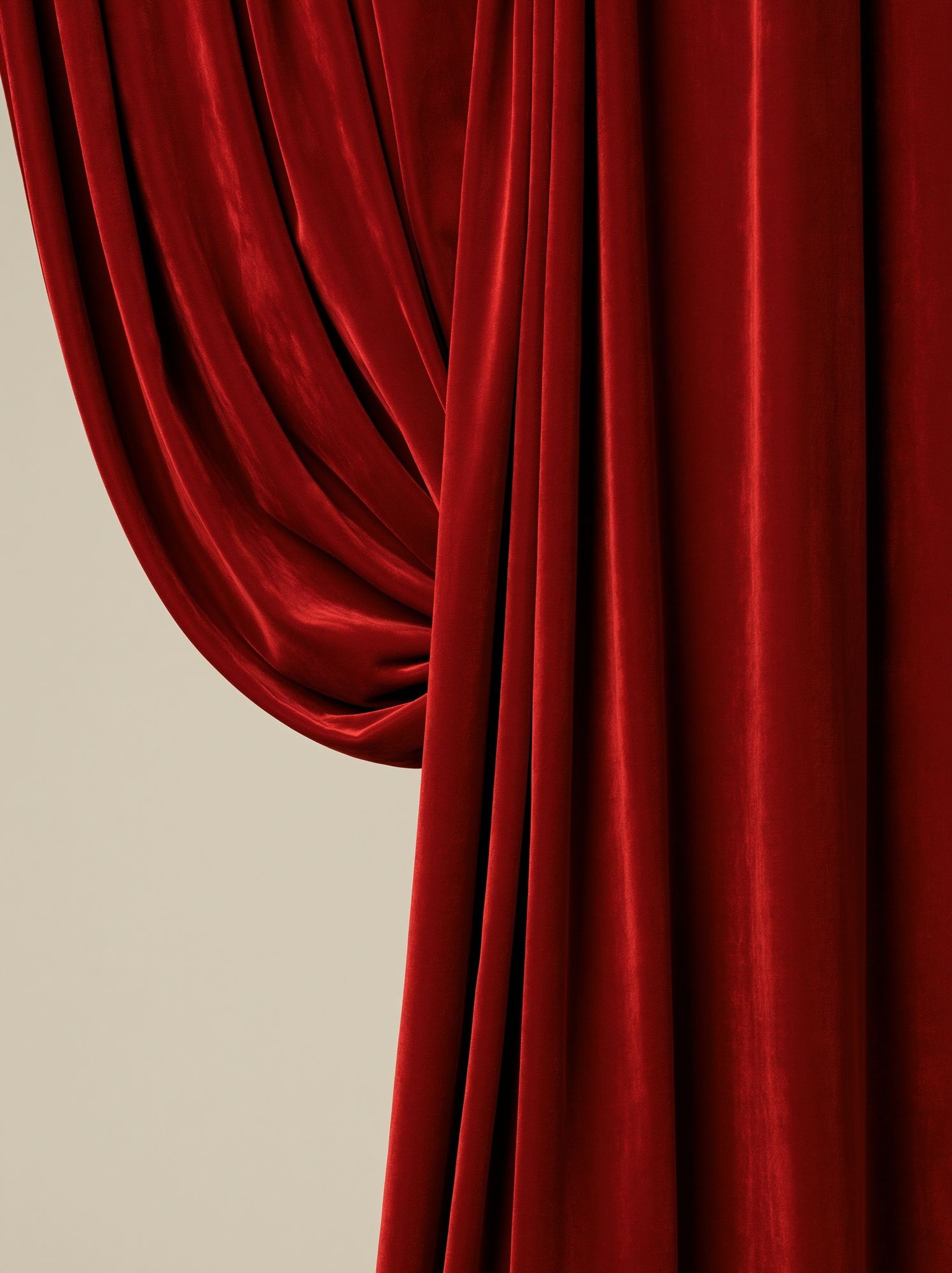 Red Velvet Curtain Photography Poster. poster — photography art