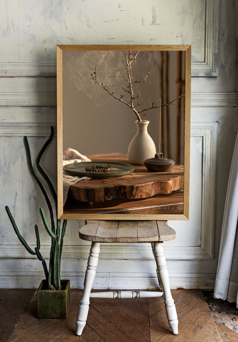 Zen Still Life Photography Poster. — room view 1