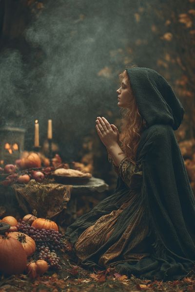 Autumn Harvest Prayer Photography Poster. poster print