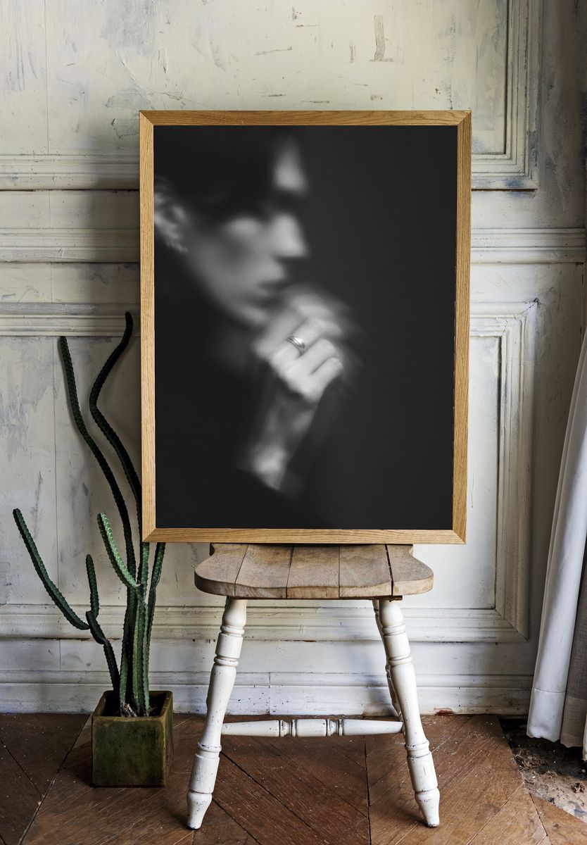 Blurred Portrait Photography Poster. room preview