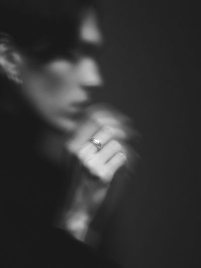 Blurred Portrait Photography Poster. poster