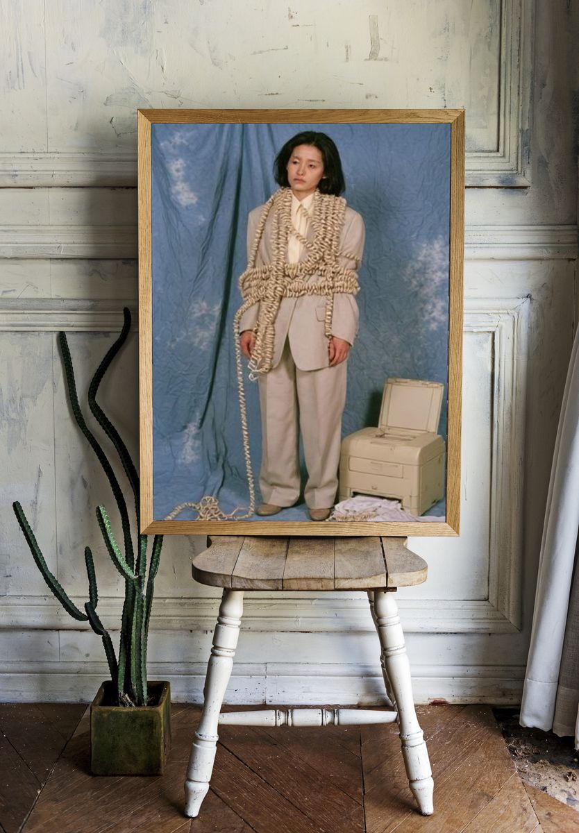 Avant-Garde Portrait Photography Poster. room preview