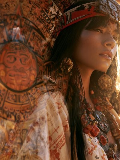 Mayan Woman Portrait Poster. poster