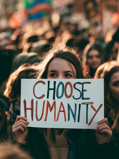 Choose Humanity Protest Photography Poster.