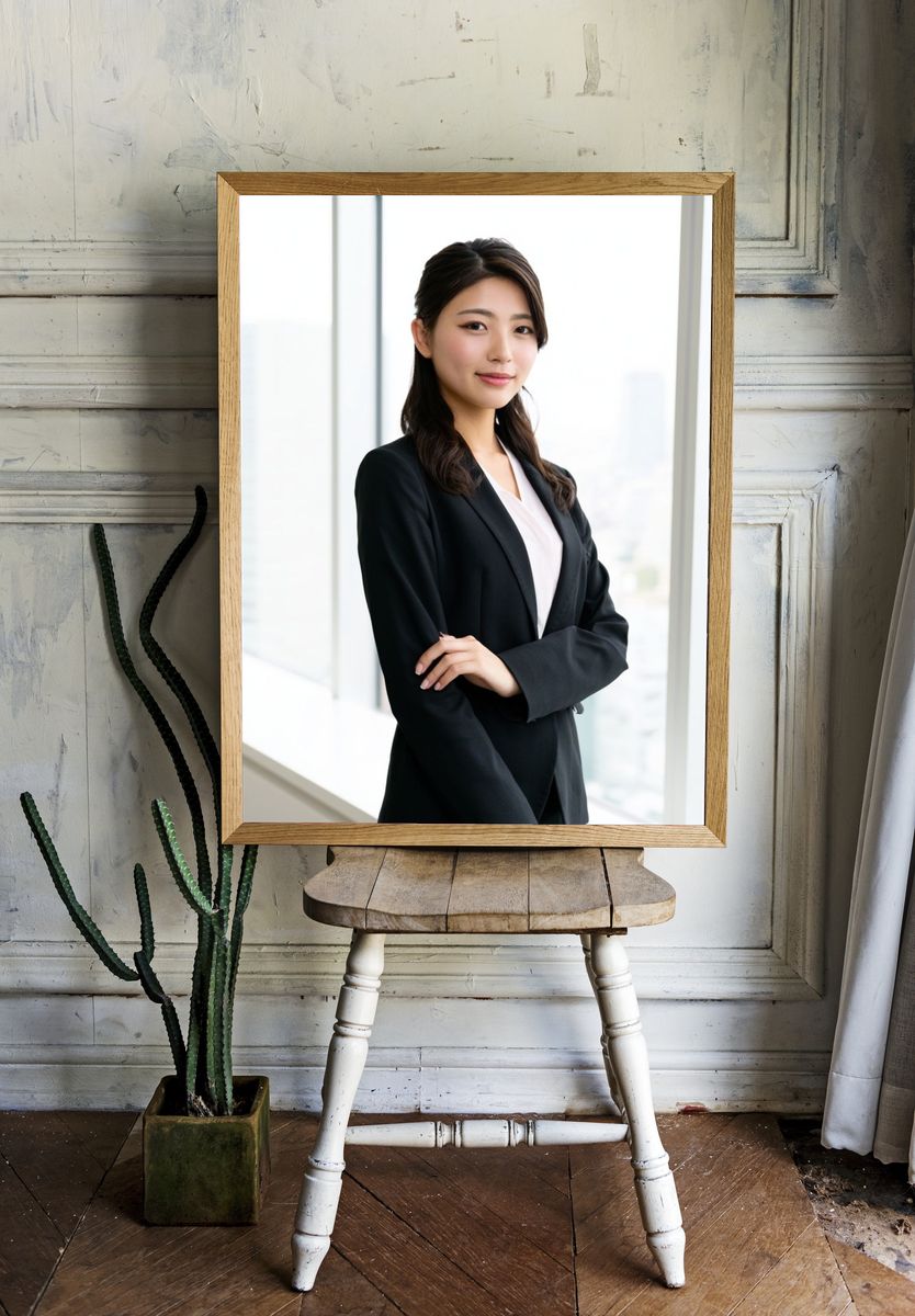 Confident Businesswoman Portrait Print. — room view 1