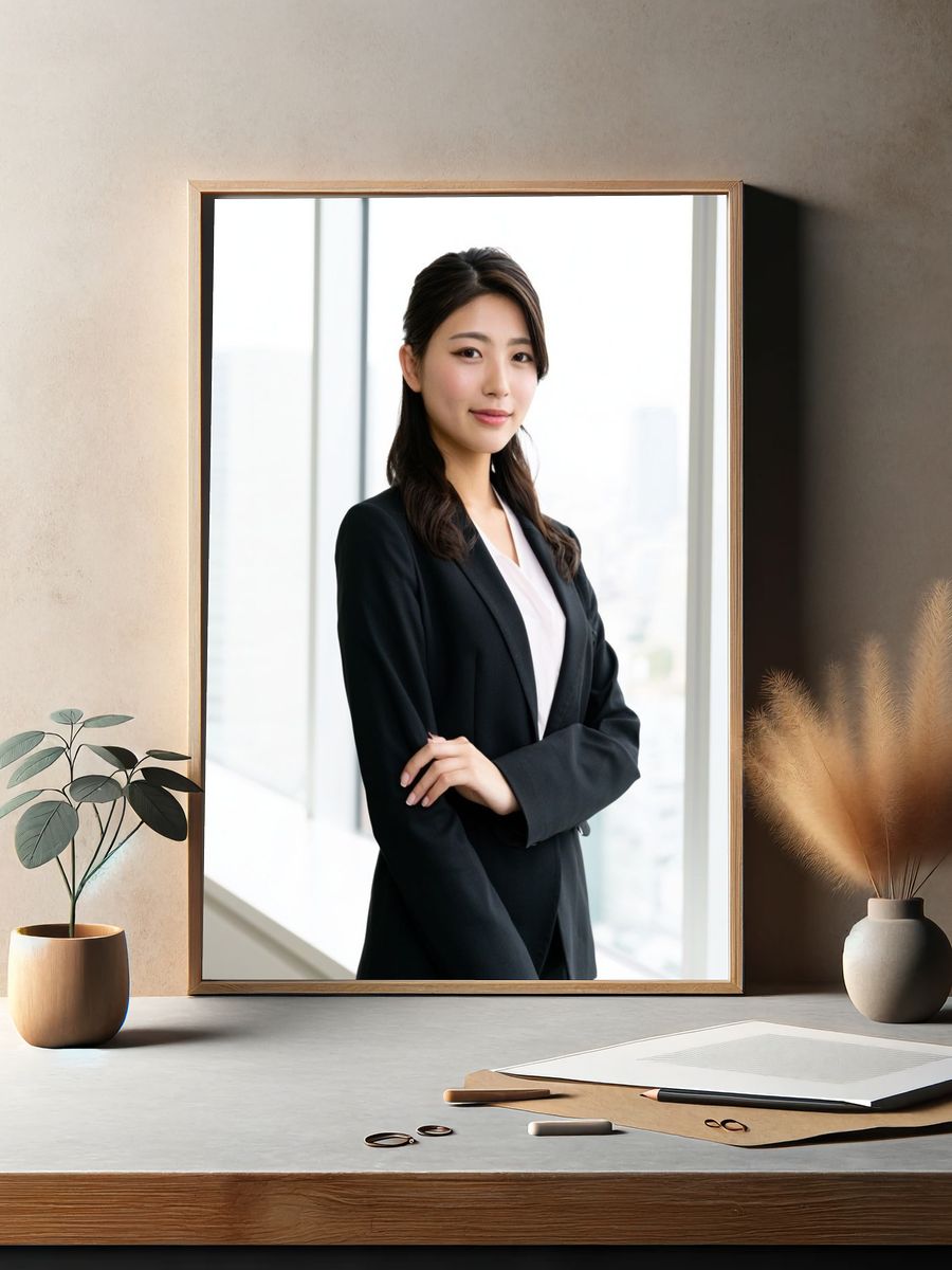 Confident Businesswoman Portrait Print. — room view 2