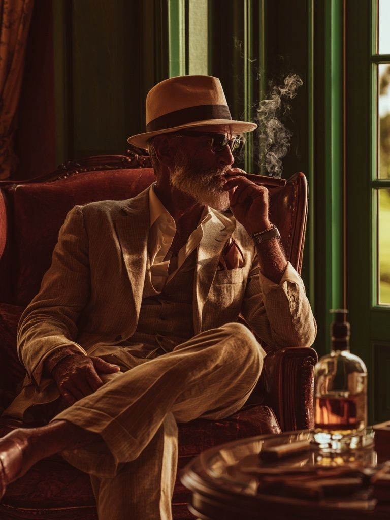 Cigar Lounge Gentleman Photography Poster. poster — photography art