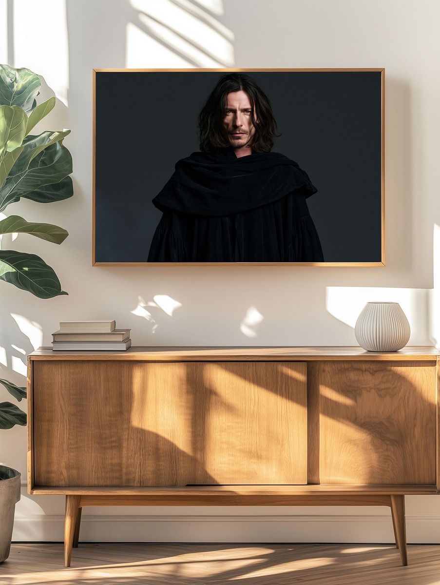 Dark Cloaked Portrait Photography Poster. — room view 3