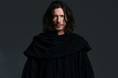 Dark Cloaked Portrait Photography Poster.