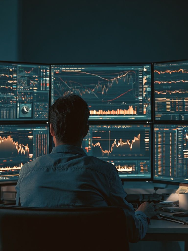Trading Desk Photography Poster. poster detail
