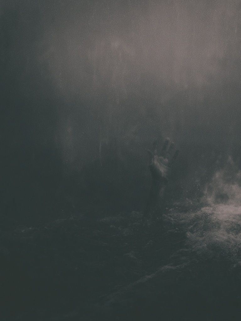 Misty Underwater Figure Photography Poster. poster — photography art