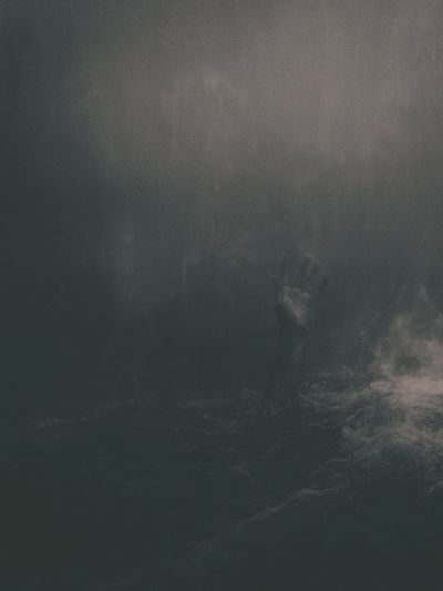 Misty Underwater Figure Photography Poster. poster print