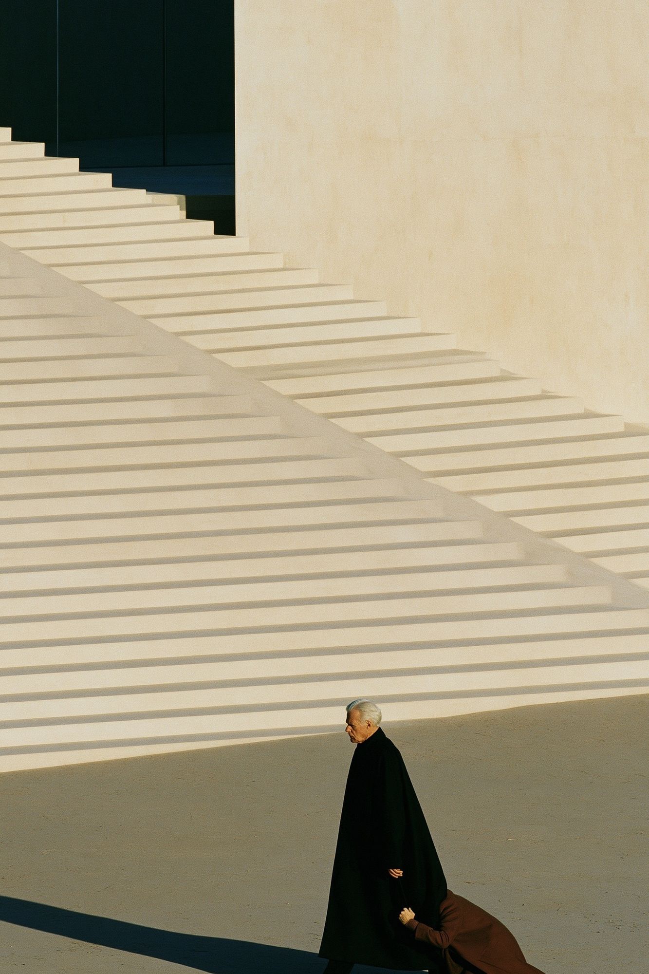 Minimalist Stairway Scene Photography Poster. poster detail