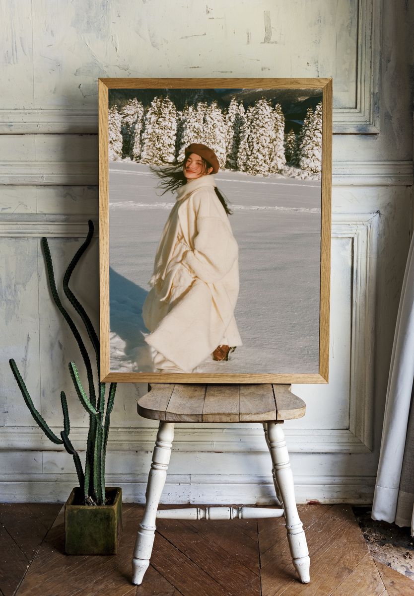 Winter Portrait in the Alps Poster. — room view 1