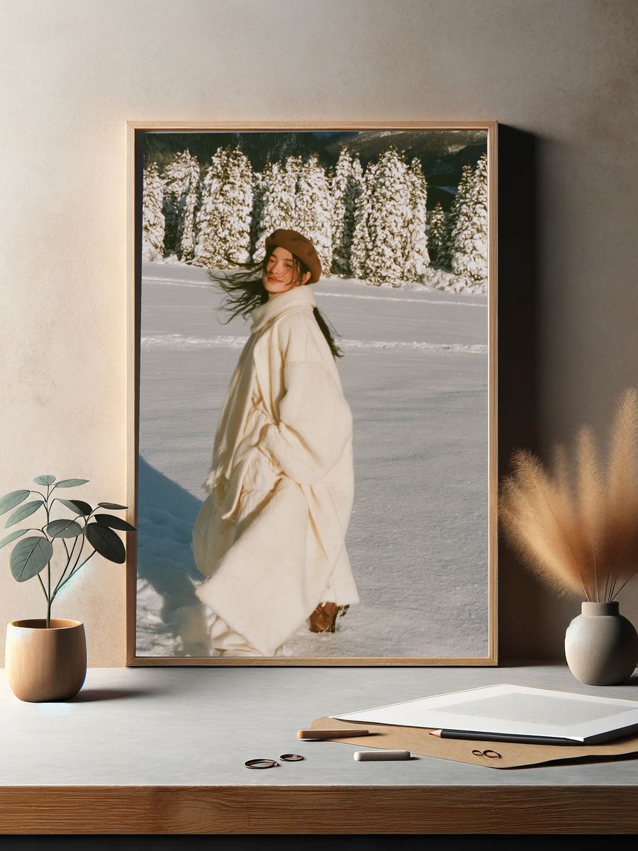 Winter Portrait in the Alps Poster. — room view 2