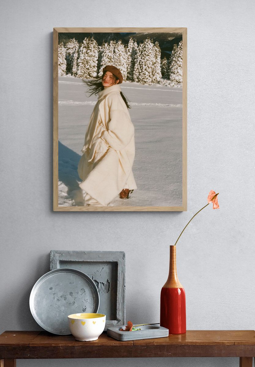 Winter Portrait in the Alps Poster. — room view 3