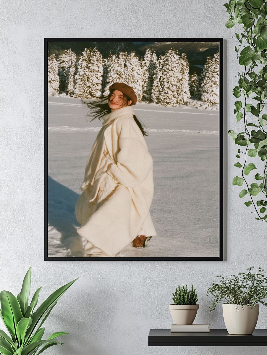 Winter Portrait in the Alps Poster. — room view 4