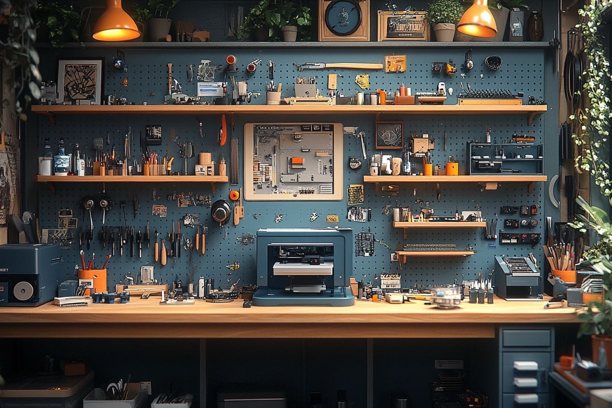 Creative Workshop Interior Photography Poster. poster — photography art