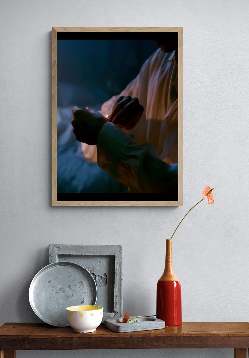 Intimate Hands at Dusk Photography Poster. — room view 3