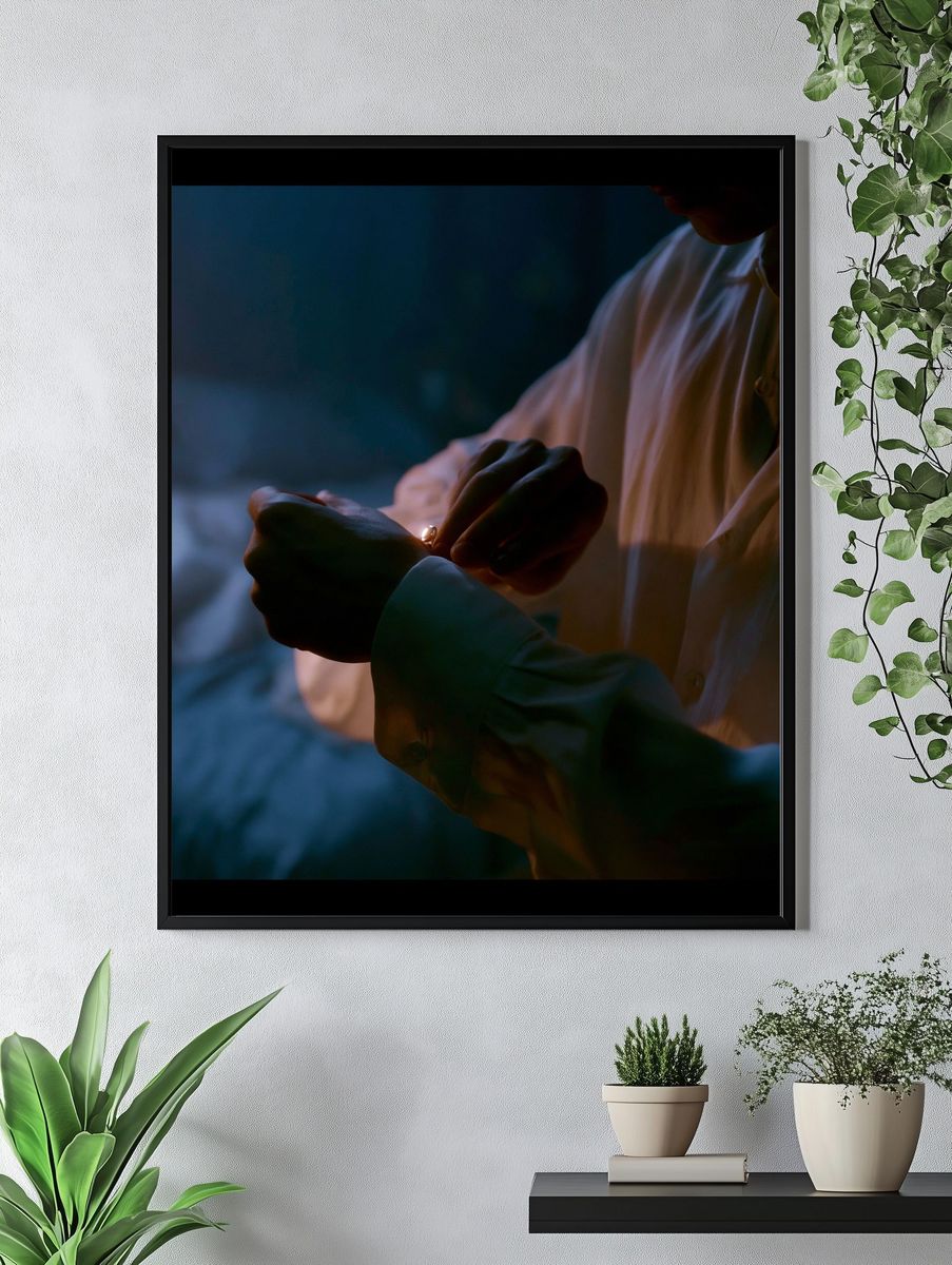 Intimate Hands at Dusk Photography Poster. — room view 4