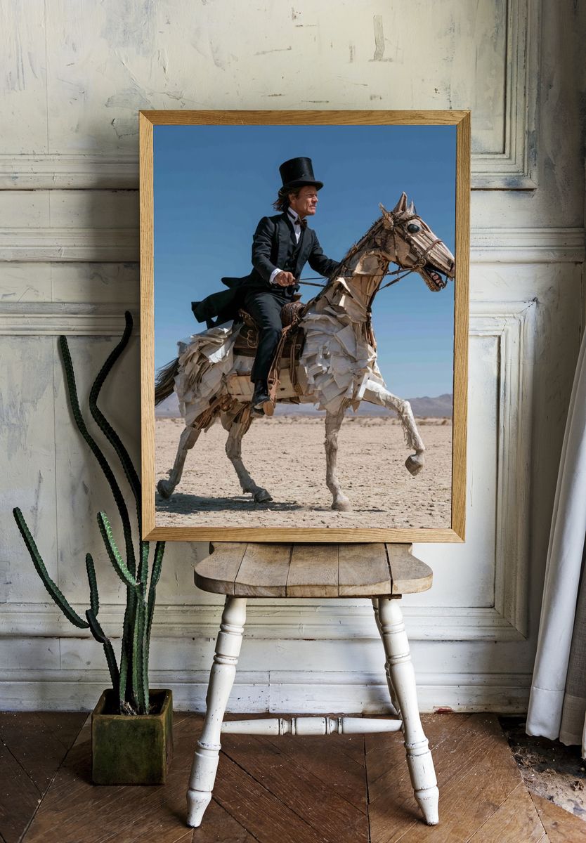 Surreal Horse Rider Photography Poster. — room view 1