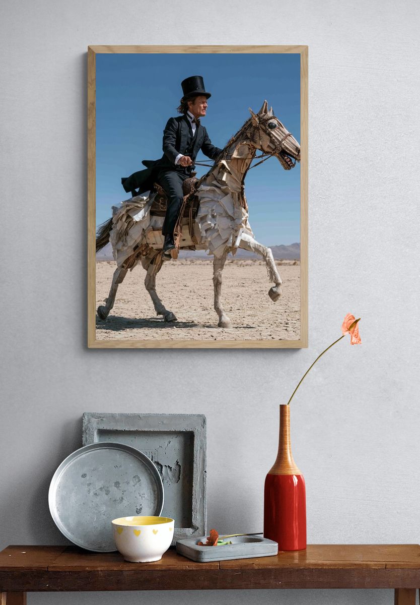 Surreal Horse Rider Photography Poster. — room view 3