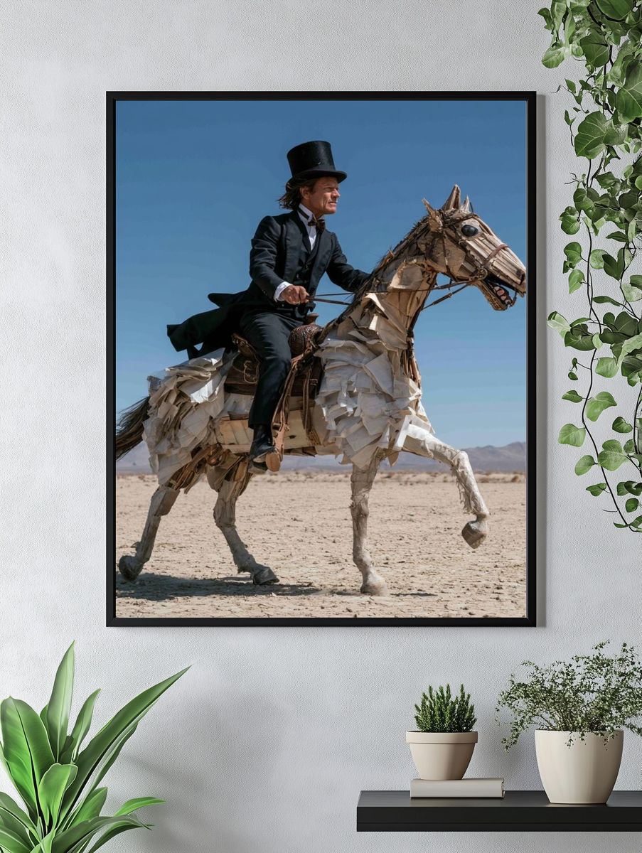 Surreal Horse Rider Photography Poster. — room view 4