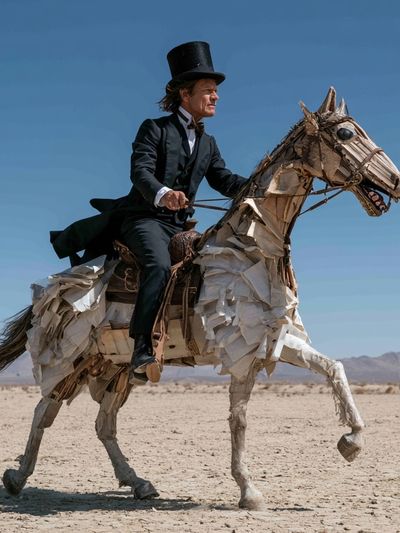 Surreal Horse Rider Photography Poster. poster