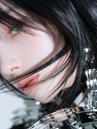 Cyberpunk Portrait — Photography Print. poster