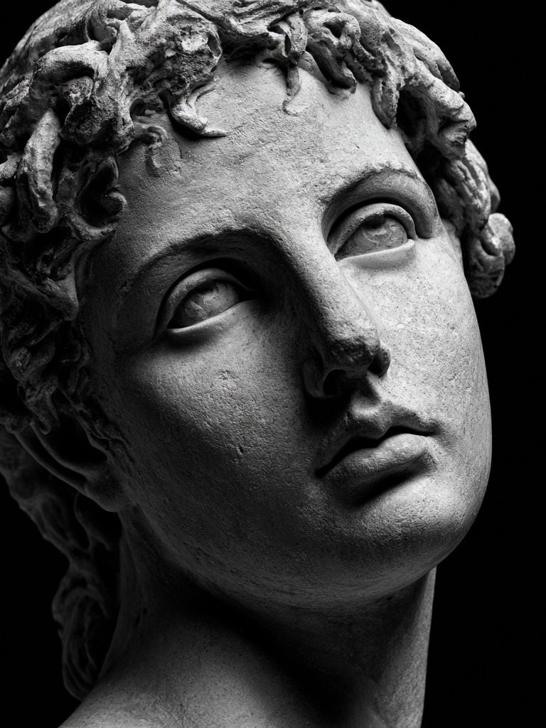 Classical Marble Bust Photography Poster. poster — photography art