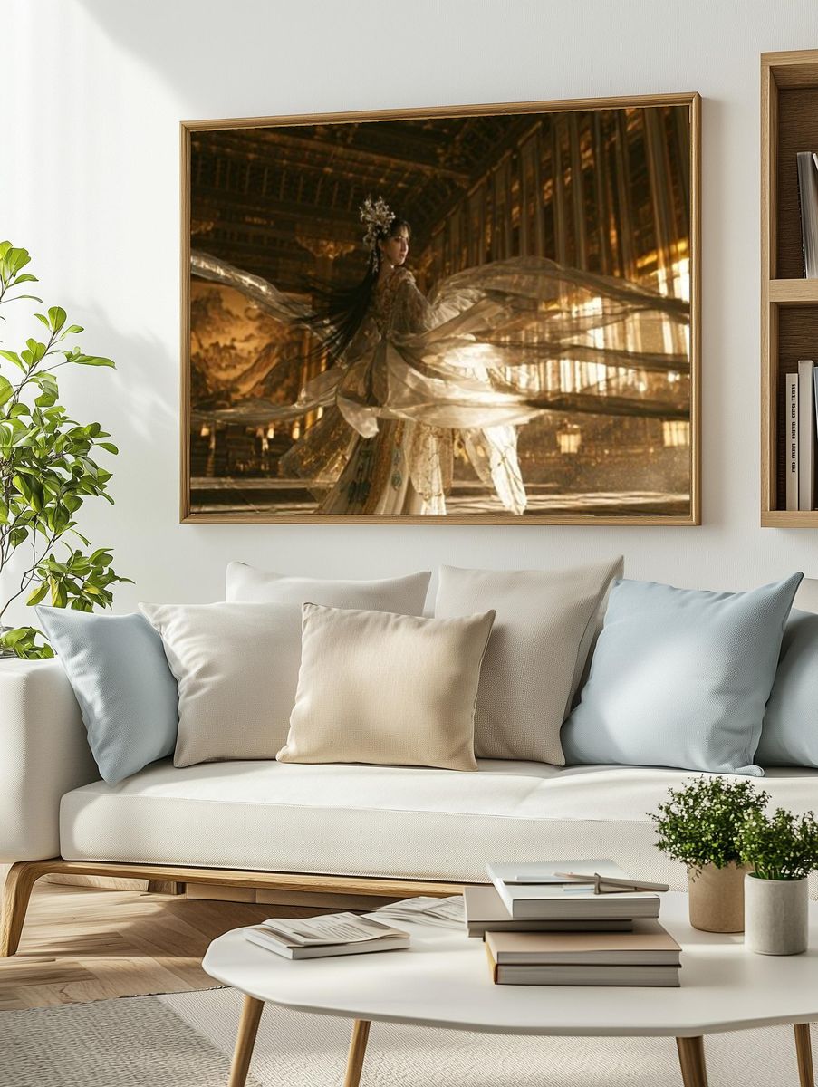 Golden Palace Dancer Photography Poster. — room view 2