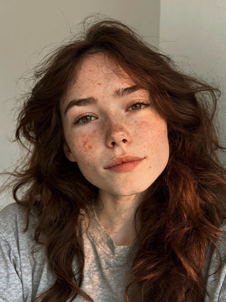 Freckled Portrait Photography Poster. poster — photography art